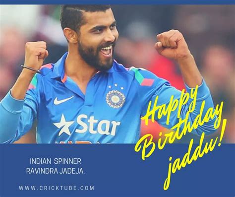If you like these ravindra jadeja biography then please like our facebook page & share on whatsapp. Ravindra Jadeja's Birthday Celebration | HappyBday.to