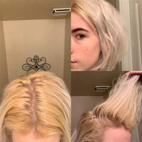 Growing up, it was brown and wavy, and there was so much of it that it felt like a weight on my head. Do I bleach or tone my roots again?! Im trying to lighten ...