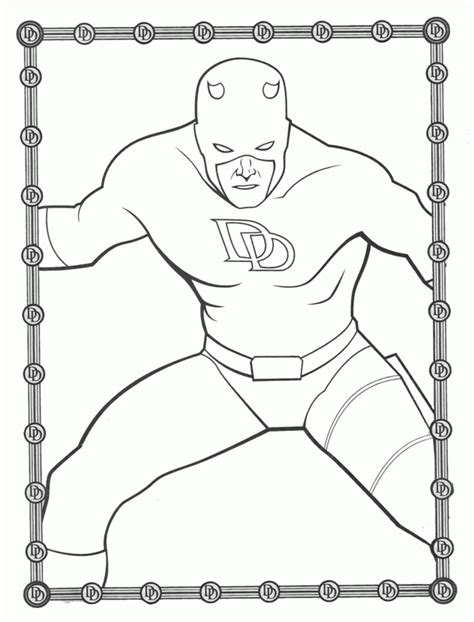 Choose a month, choose a font, print the page, color the coloring page and cretae the most personal calendar. Daredevil Coloring Pages - Coloring Home