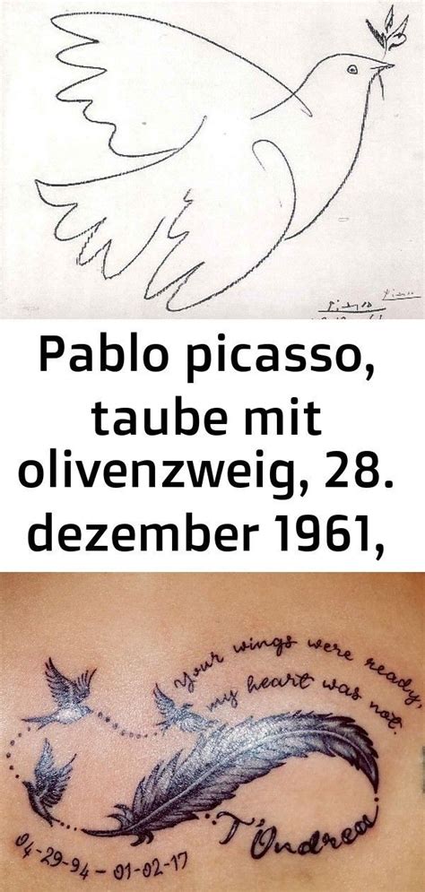 Final dimensions (width x height): Pablo picasso, taube mit olivenzweig, 28. dezember 1961 ...