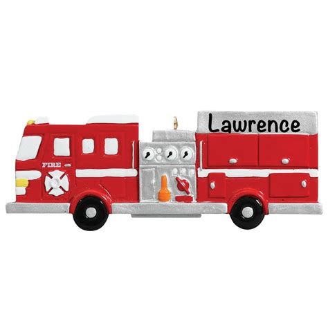 Drag and drop the image into the editor. Fire Engine Personalized Ornament | Personalized ornaments ...