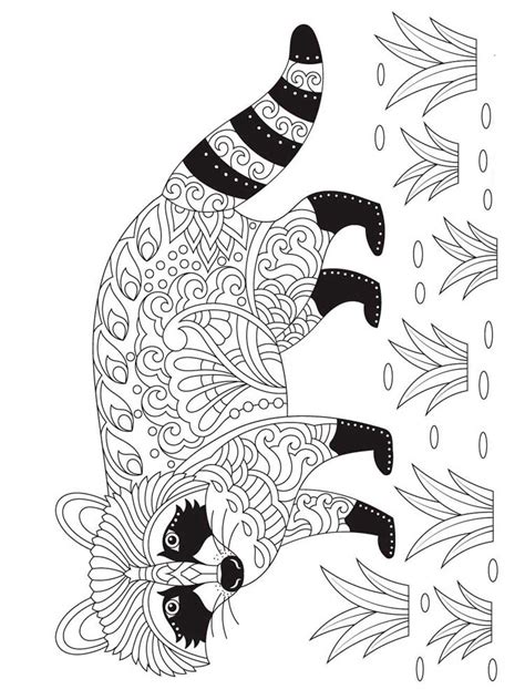 Printable raccoon mask coloring page. Free Raccoon coloring pages for Adults. Printable to ...