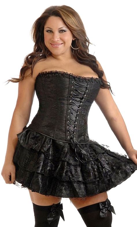 There are no products to list in this category. Plus Size Black Lace Corset Dress - SpicyLegs.com