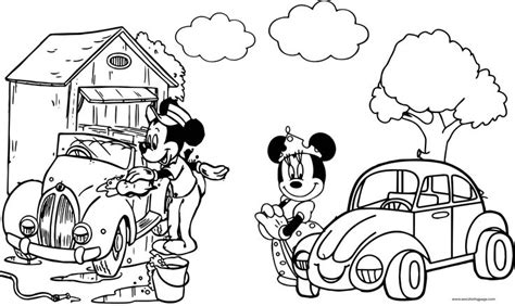 The following is our mickey mouse coloring page collection. Mickey Minnie Car Coloring Page | Cars coloring pages ...