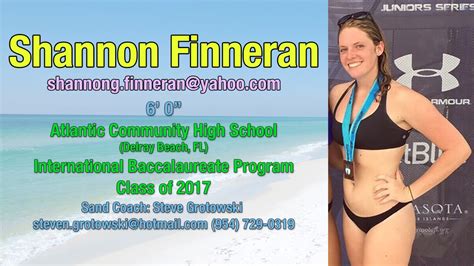 Here are 3 volleyball clubs in which he worked. Shannon Finneran - 2016 Early Beach Volleyball Highlights ...
