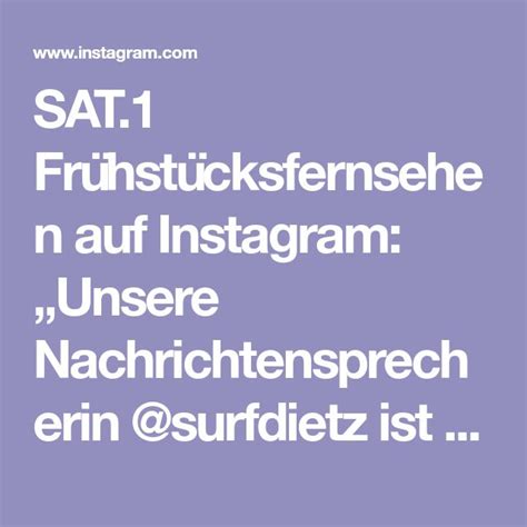 Check spelling or type a new query. SAT.1 Frühstücksfernsehen auf Instagram: „Unsere ...