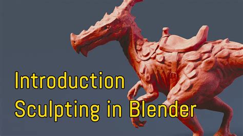 Introduction: Sculpting in Blender (Video Tutorial English ...