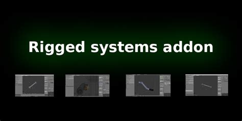 Additionally, blender will be working directly to support blender as a game development tool for existing game engines. Rigged Systems Addon - Blender Market