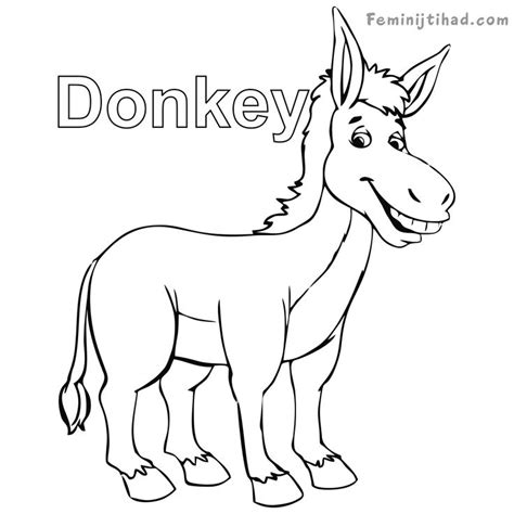 Maybe you would like to learn more about one of these? Printable Donkey Coloring Pages - Free Coloring Sheets ...