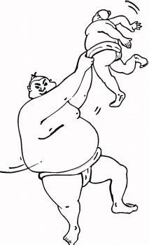 Sumo wrestling is commonly referred to as a modern form of japanese martial art. Coloring pages | Free printable coloring pages, Coloring ...