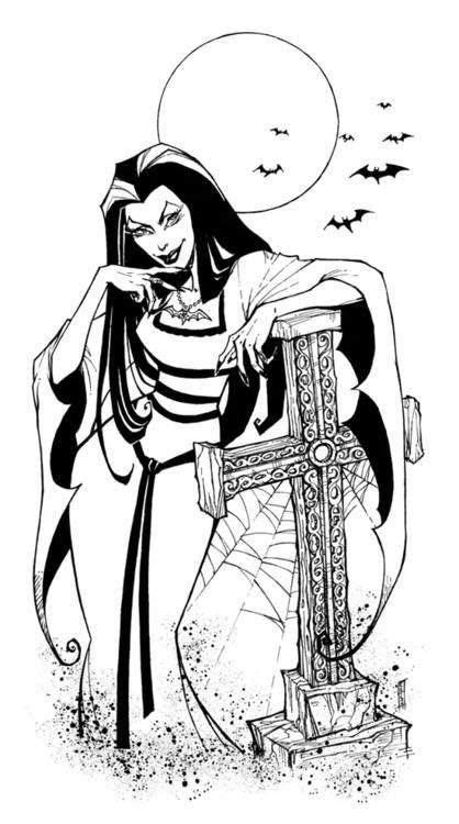 Morticia addams by timgrayson on deviantart. Pin by Barb Blash on The Munsters | Halloween coloring, Halloween coloring pages, Lily munster