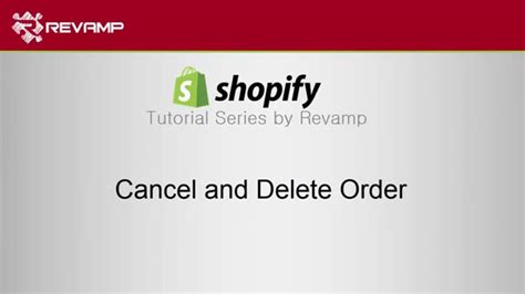 It allows you to register an account, open a store to make online sales and also cancel the store subscription temporarily or delete it entirely. How to Cancel or Delete Order in Shopify - YouTube