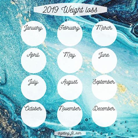 I strongly recommend creating a new calendar, called, for example, weight loss or 12. Pin on ~Square Yearly - Weight Loss Template Instagram~
