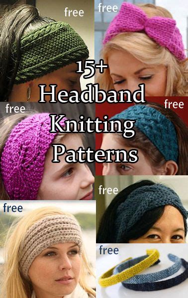 It makes the pattern also slightly easier to do. Free knitting patterns for Headbands, Ear Warmers, Head ...