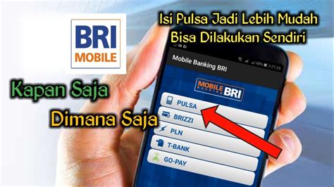 Masukkan user id > masukkan password > klik login. Cara Beli Pulsa Via BRI Mobile Banking - YouTube