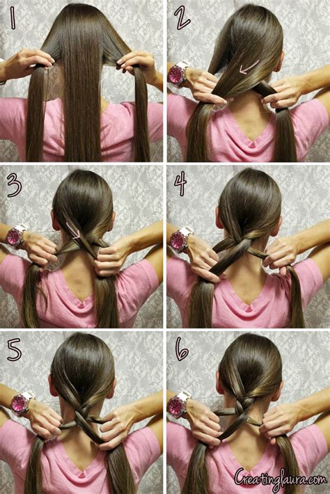 Run a brush through the hair to remove all tangles and if you have it, spray the hair with a little conditioning treatment (to make, add a tablespoon of hair conditioner to a bottle of water and shake). Braiding your own hair - beginners guide - NeedMySpace.com