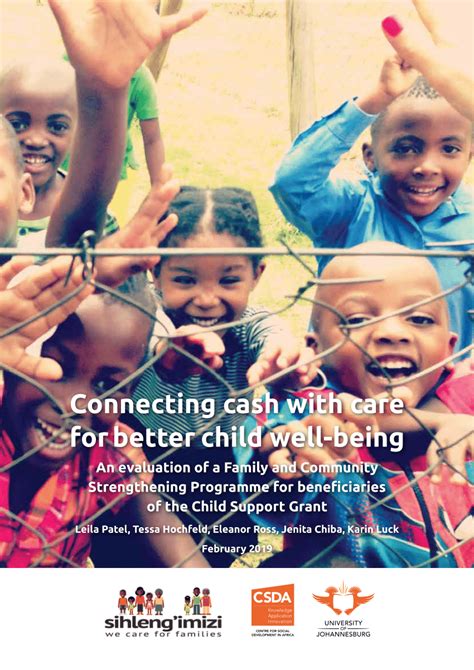 Our residents are supported in their growth and given graduated autonomy at every step of the way. (PDF) Connecting cash with care for better child well ...