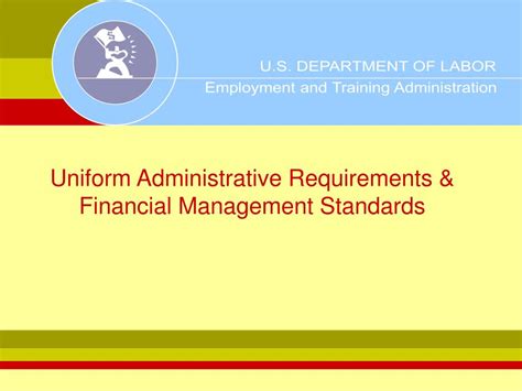 However, many employers prefer to hire candidates who have a master's degree in those same fields. PPT - Uniform Administrative Requirements & Financial ...