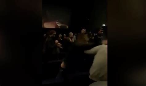 Screaming loudly in the gym prank! Fist fight breaks out in cinema in row over 'talking too ...