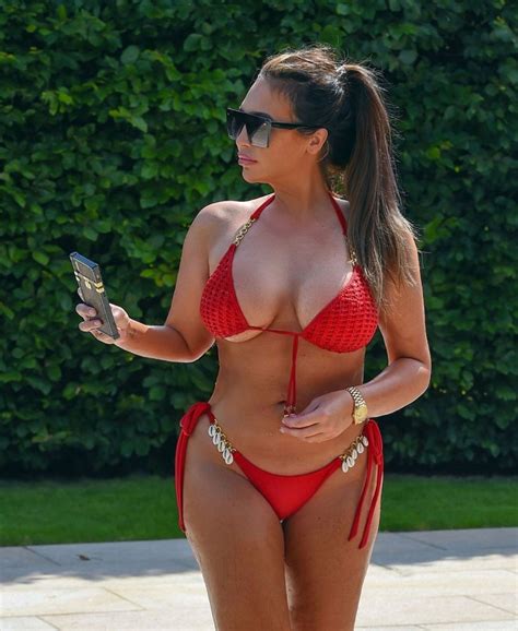 Lauren goodger booty in pink tights, leaving her home in chigwell. Lauren Goodger Show Sexy Body in Red Bikini in Marbella