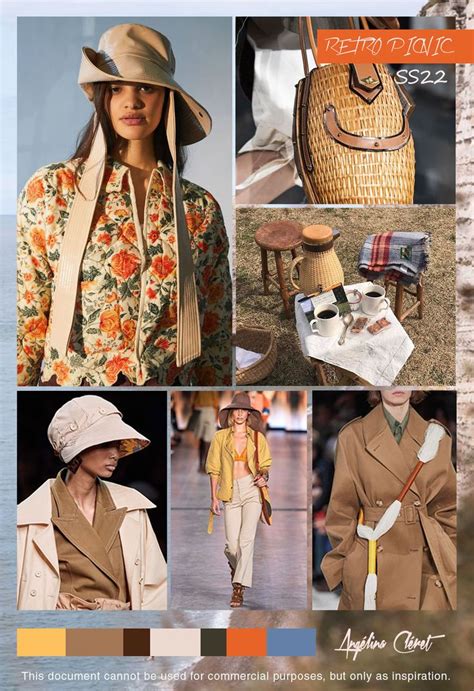 Aw 2023 women early color trend… spring summer 2022. RETRO PICNIC SS22 - Fashion & Colors Trend by Angélina ...