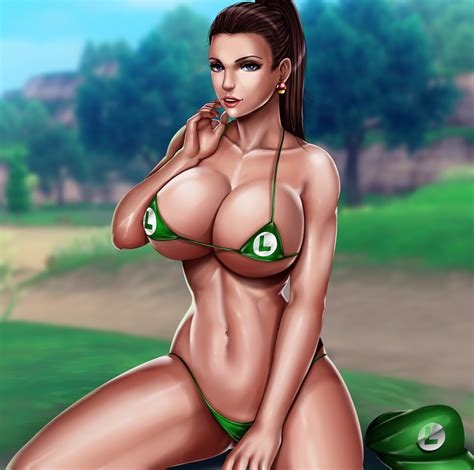 Rule 34 super nova : Rule 34 - bikini breasts cleavage female female only ...