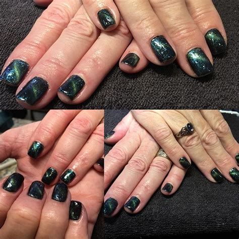 Apply cat eyes chameleon gel polish, do not cure and put the magnet close to your nail and hold on for 5s to create the cat eye effect. Fun cat eye nails by Tallulah! Our clients have been ...