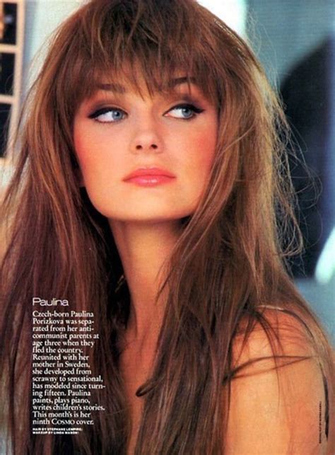 Former supermodel paulina porizkova leads an enviable life, with fame, money, looks, and a rock star husband to boot. Bring Bangs Back? in 2020 | Pitkät hiustyylit, Paulina ...