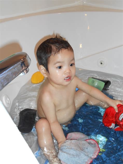 Bathing too often can dry your baby's skin. Joseph's Little Brother: Bathtime, Glorious Bathtime!