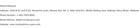 Only active swift codes are shown. Usana Malaysia Address, Contact Number of Usana Malaysia