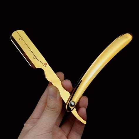 Confused with hair clipper sizes and crazy things like clipper blade lengths or guard sizes? Gold-Plating-Fashioned-Manual-Razor-Men-s-Shaving-Haircut ...