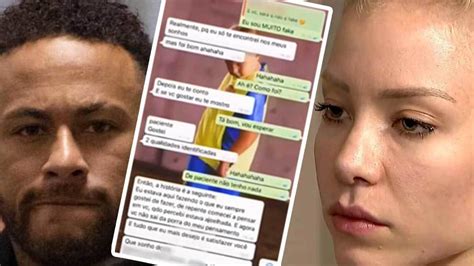 Se llama najila trindade mendes de souza. Conversations WhatsApp entre Neymar et la plaignante de ...