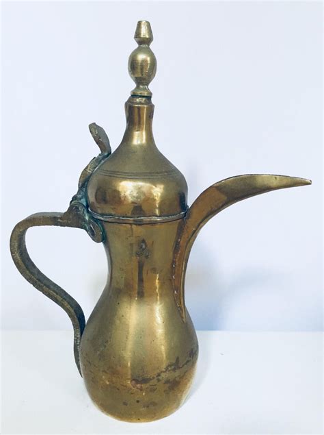 Split version prints in two halves and glues together. Middle Eastern Dallah Arabic Brass Coffee Pot For Sale at ...