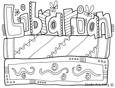 Explore free doodle art alley coloring pages by month. Library Coloring Pages - Classroom Doodles