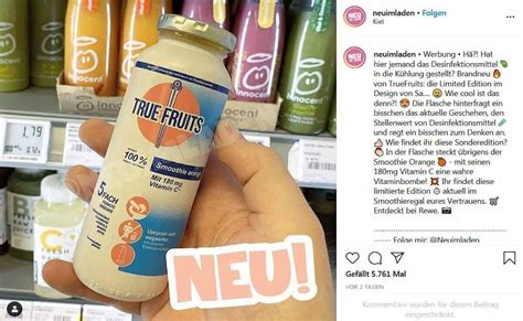 Für manche menschen ist die true true fruits are truly the most straightforward smoothies ever. True Fruits bringt "Sagrotan"-Smoothie ins Kühlregal | W&V