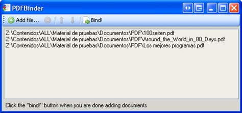 The file will download to your computer. PDFBinder - Download
