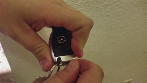 I bought a used fob with a bank key. MERCEDES KEY FOB BATTERY REPLACEMENT 2011 2012 2013 2014 ...