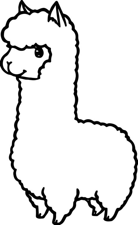 Head there to keep painting! Cartoon Llama Drawing at GetDrawings | Free download