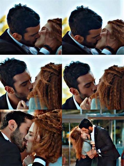 Feride kisses kamran | lovebird. Baris Arduc and Elcin Sangu in the complete first kiss ...