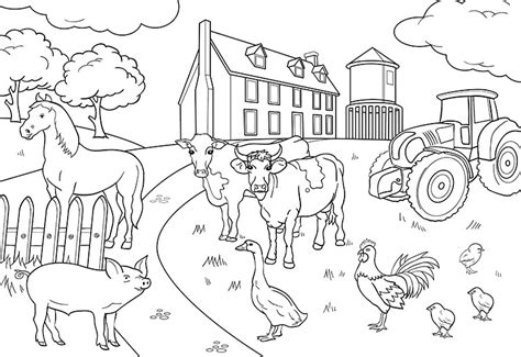 40+ farm coloring pages free printable for printing and coloring. Colouring Fun