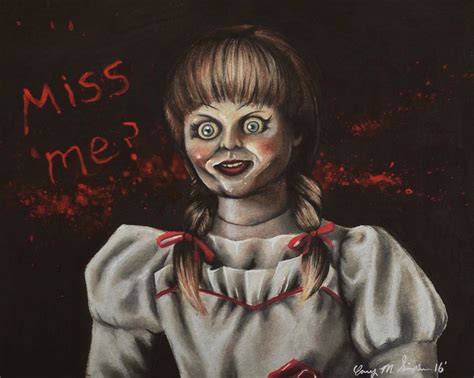 Want to discover art related to annabelledoll? Annabelle | Drawing Canvas Print by CorySimpsonArt ...