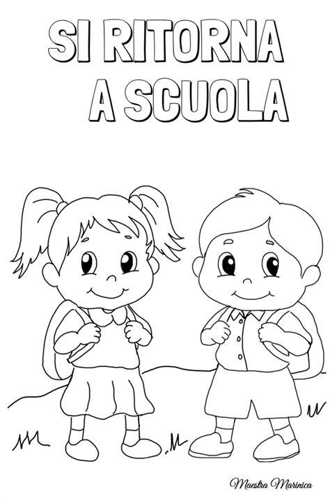 Accoglienza e primi giorni di scuola. MAESTRA MARINICA: ACCOGLIENZA