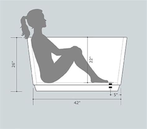 The width and length dimensions of the deep soaking tub are the same as with a standard one, the height, however, is increased from 38 to 46. Kyoto Ofuro | Japanese Soaking Tub by Zen Bathworks (from ...