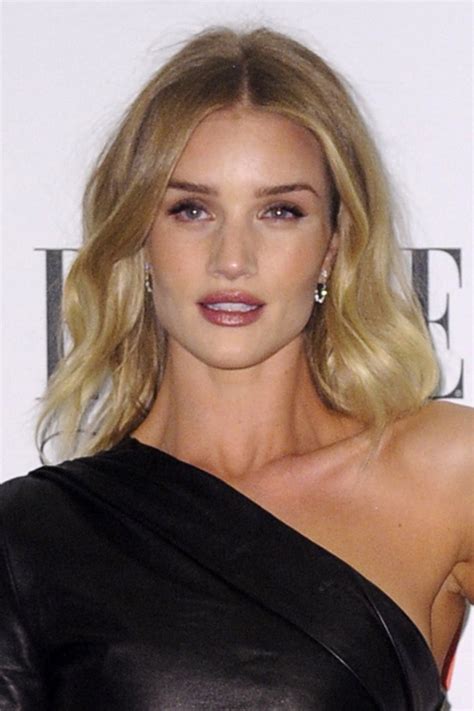 After what we imagine was a very serious and lengthy conversation, complete with pouting and smizing in front of the mirror. Rosie Huntington-Whiteley Wavy Light Brown Ombré Hairstyle ...