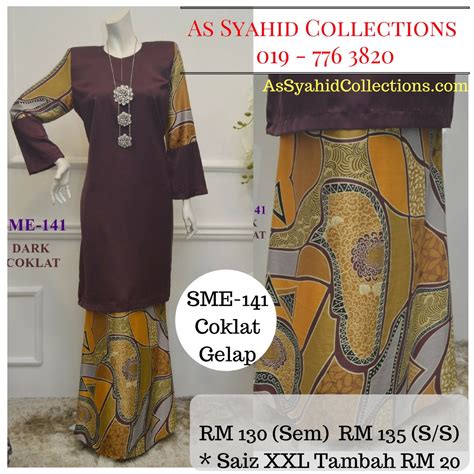 Saya harap anda semua berjaya membuat baju kurung daripada nota ni. 43 Baju Melayu Coklat Gelap, Trend Terbaru