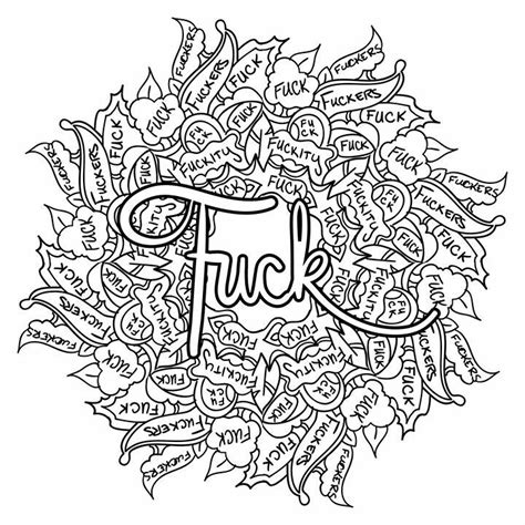 Adult cuss quote coloring pages. 17 bästa bilder om curse word coloring pages på Pinterest ...