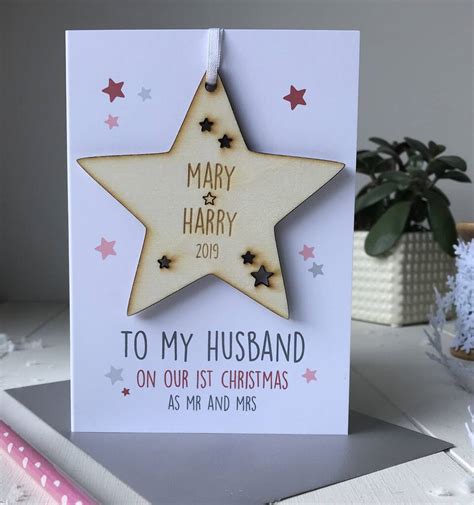 Maybe you would like to learn more about one of these? Personalised Husband's First Christmas Card By Just ...