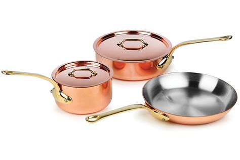 You're reviewing:mauviel m'150c copper saucepan with lid, 7. Amazon.com: Mauviel M'heritage M250B 5-piece 2.5mm Copper ...