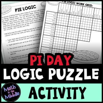 These logic puzzles will ruin your weekend, distract you from your loved ones, and make you realize you aren't as smart as you think you are. Pi Day Logic Puzzle for Middle School - Pi Day Activity or ...