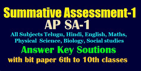 It is important to know elapsed time so you can know how long something will last or how long until something begins. AP SA1 Key Sheets Summative Assessment all Subjects Telugu ...